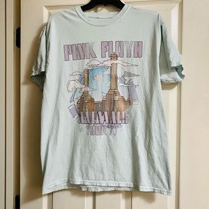 Pink Floyd Graphic Band Tee Light Blue size 0x